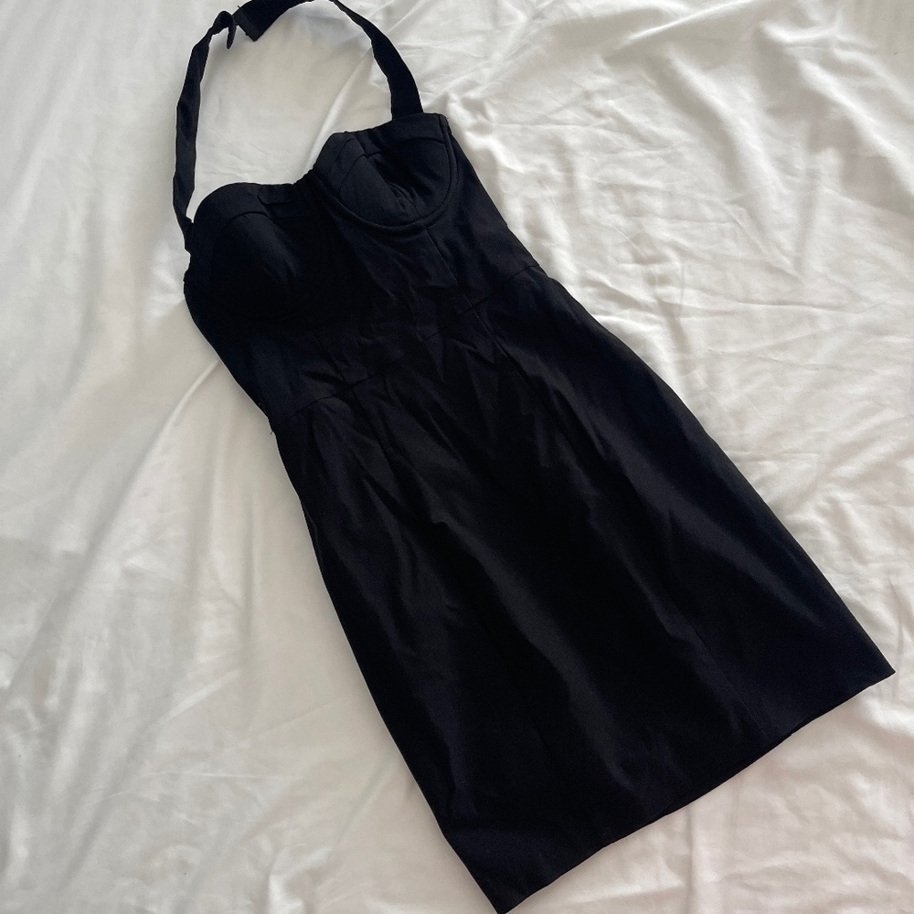 Vintage Guess XS corset black dress